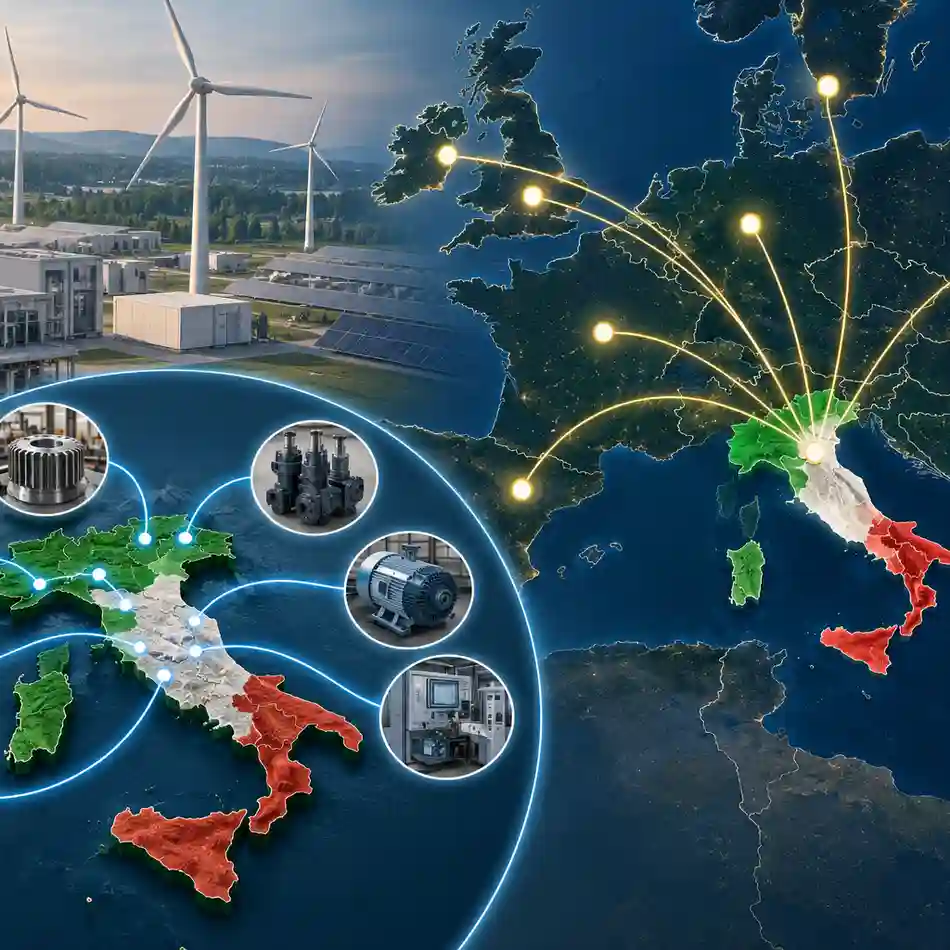 Italian Renewable Energy Suppliers, Italian Wind Energy Suppliers, Italian Solar Suppliers, Renewable Energy Suppliers Italy, Italian Industrial SMEs, Specialized Manufacturers Italy, Wind Turbine Suppliers Italy, Renewable Energy Component Manufacturers Italy, Alternative Suppliers Italy, Italian OEM Suppliers, Renewable Energy Manufacturing Italy, Italian Engineering Suppliers, Custom Industrial Components Italy, European Renewable Energy Supply Chain, Renewable Energy Supplier Sourcing Italy